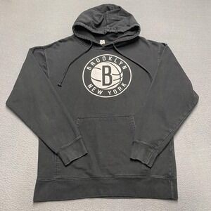 Brooklyn Nets Hoodie Mens Medium Black NBA Basketball Durant 7 Pullover Fanatics